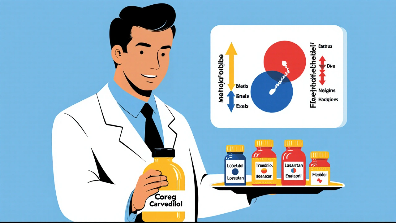 Coreg (Carvedilol) vs. Other Blood Pressure Drugs: A Comparison Guide