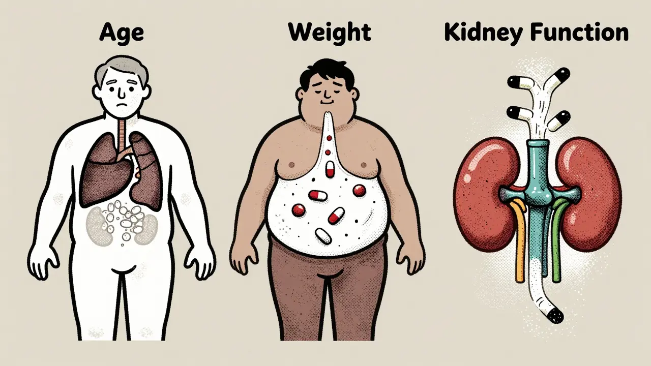 Medication Dosing Adjustments: How Age, Weight, and Kidney Function Change Your Prescription