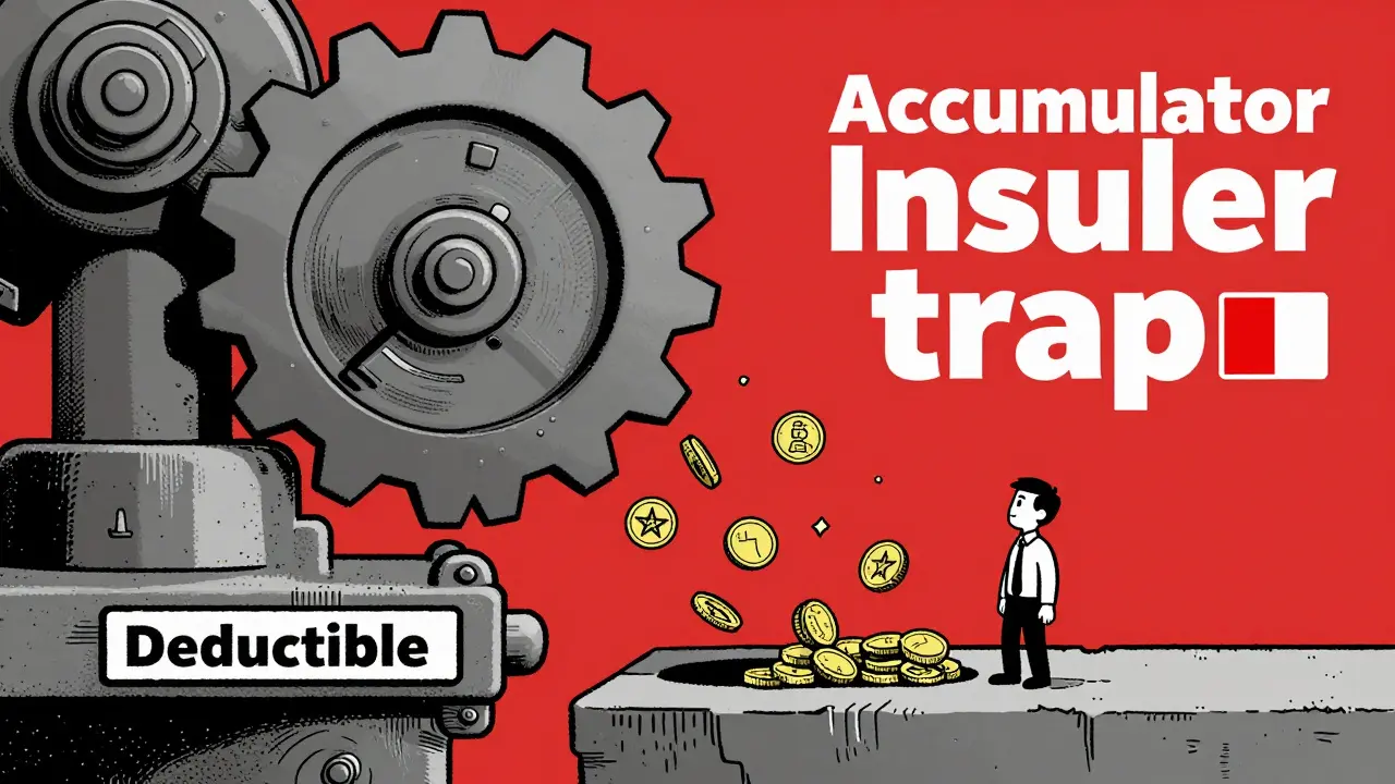 Illustration of coins vanishing into a machine, symbolizing accumulator programs.