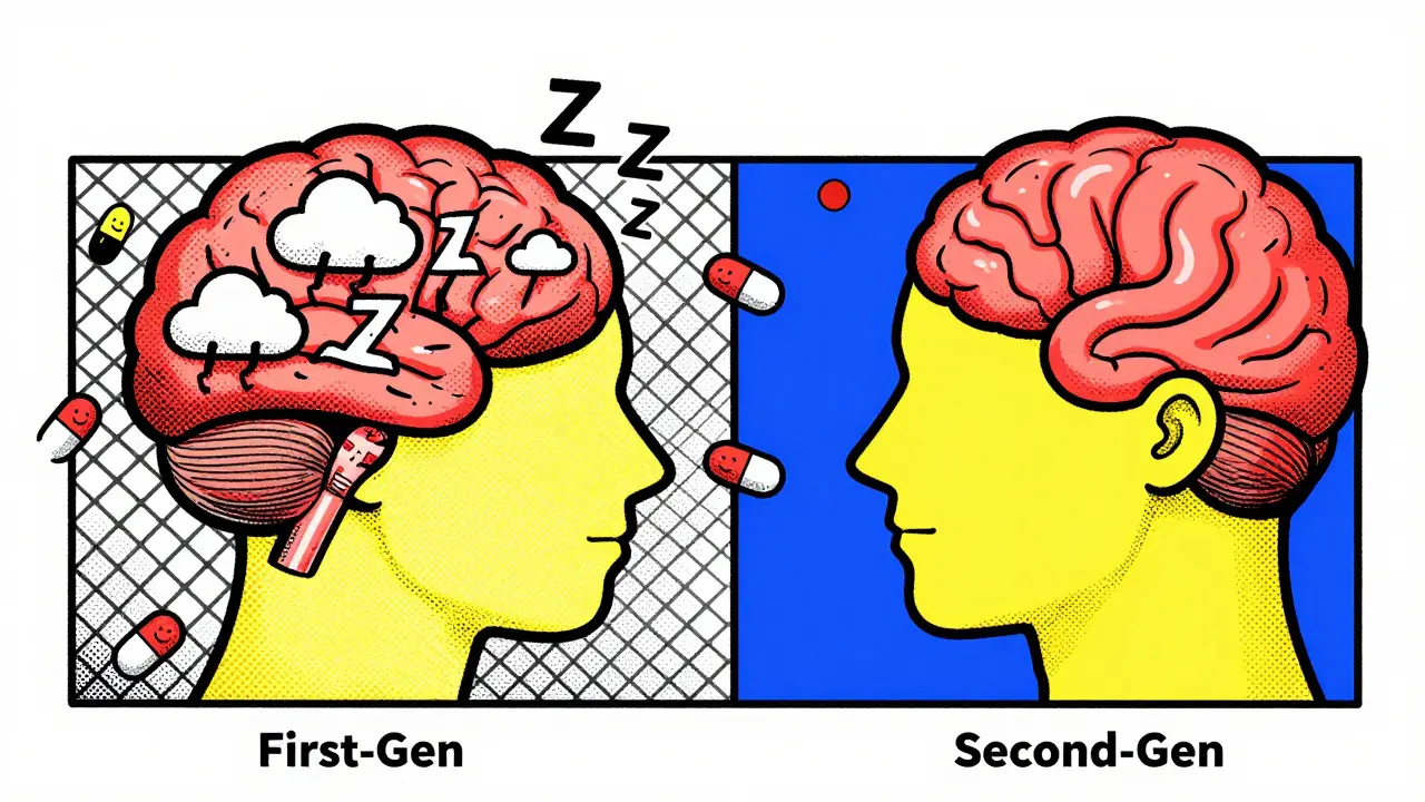 First-Generation Antihistamines: Why They Cause Severe Drowsiness and Anticholinergic Effects