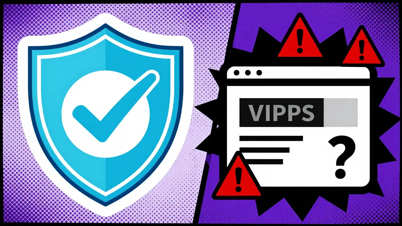 Graphic comparison of safe verified pharmacy vs risky site